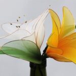 flores con medias de nylón